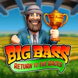 Big Bass Return to the Races online game logo by Pragmatic Play on lolospins.eu