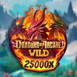 Slots logo of Dragons of Arcane Wild from Foxium at Lolospin Casino
