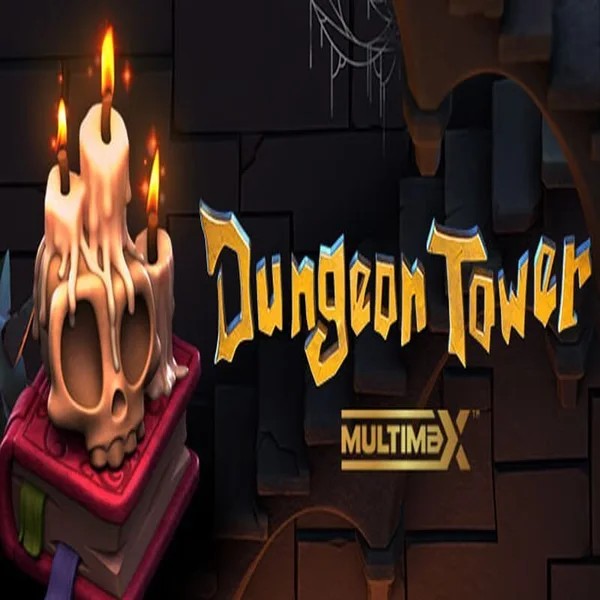 Dungeon Tower slot logo by Peter & Sons at Lolospin Casino