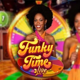 Funky Time online game logo by Evolution on lolospins.eu