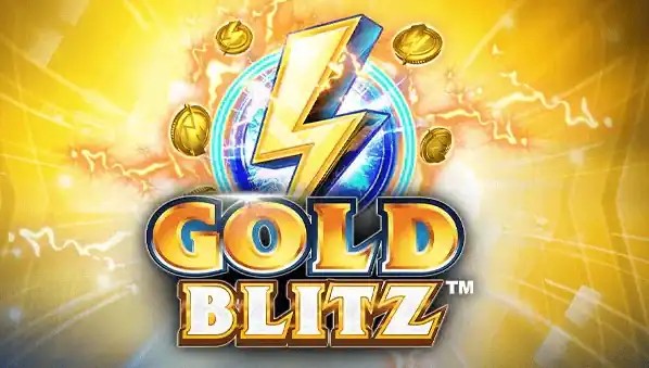 Gold Blitz slot logo by Fortune Factory Studios at Lolospin Casino