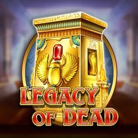 Official Slots logo: Legacy of Dead by Play'n GO at Lolospin Casino