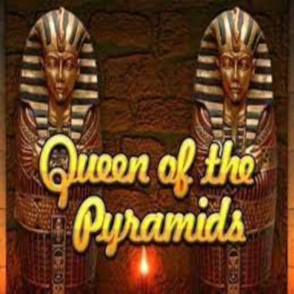 Official Slots logo: Queen of the Pyramids by Playtech at Lolospin Casino