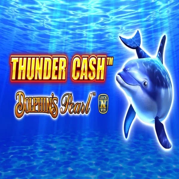 Thunder Cash Dolphins Pearl slot logo by Novomatic at Lolospin Casino